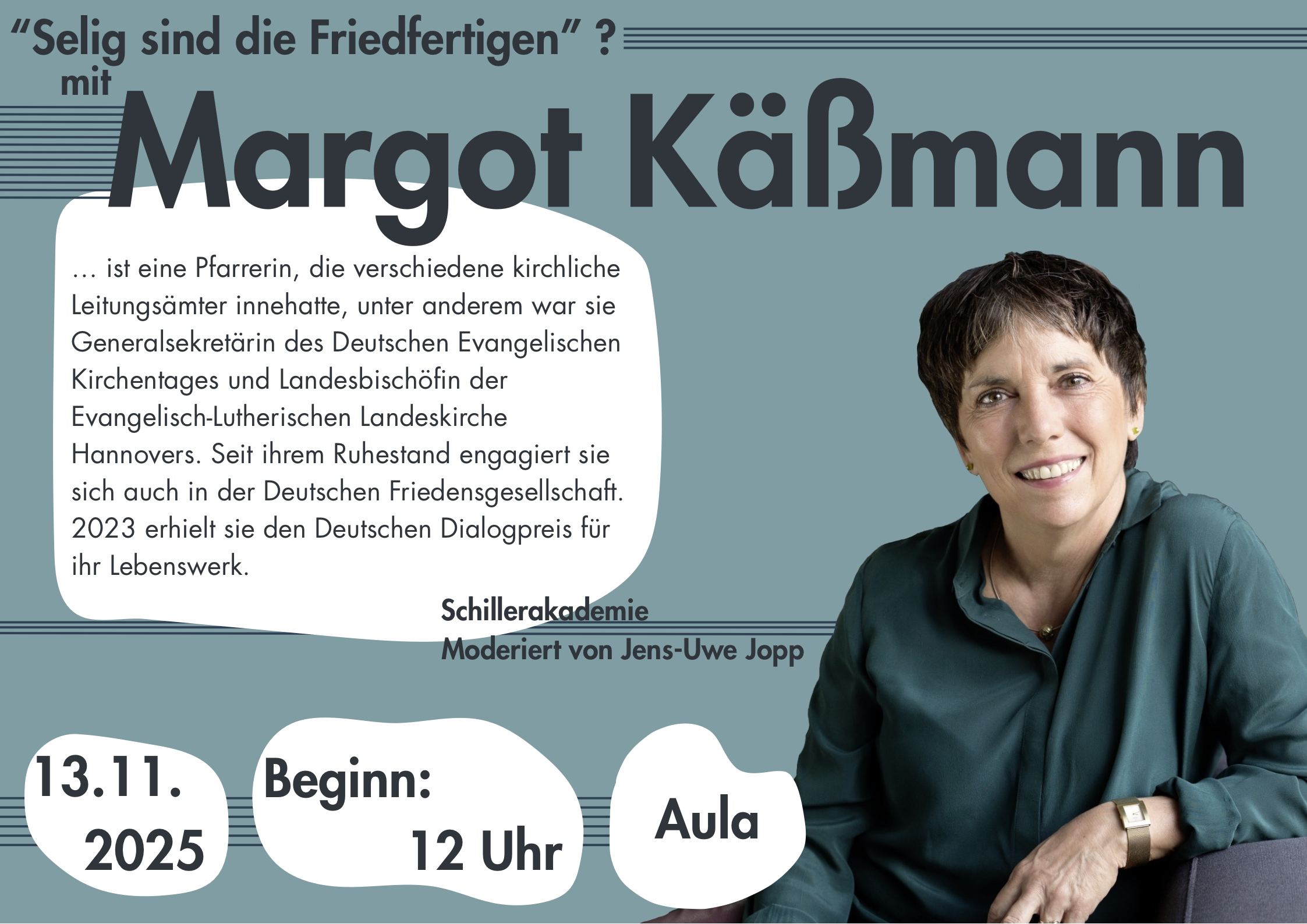 Schillerakademie mit Margot Käßmann am 13.11.2025